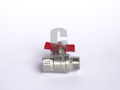 Кран сферичен с перка 1-2м.ж.                                                                                                                                                                                                                                                                               